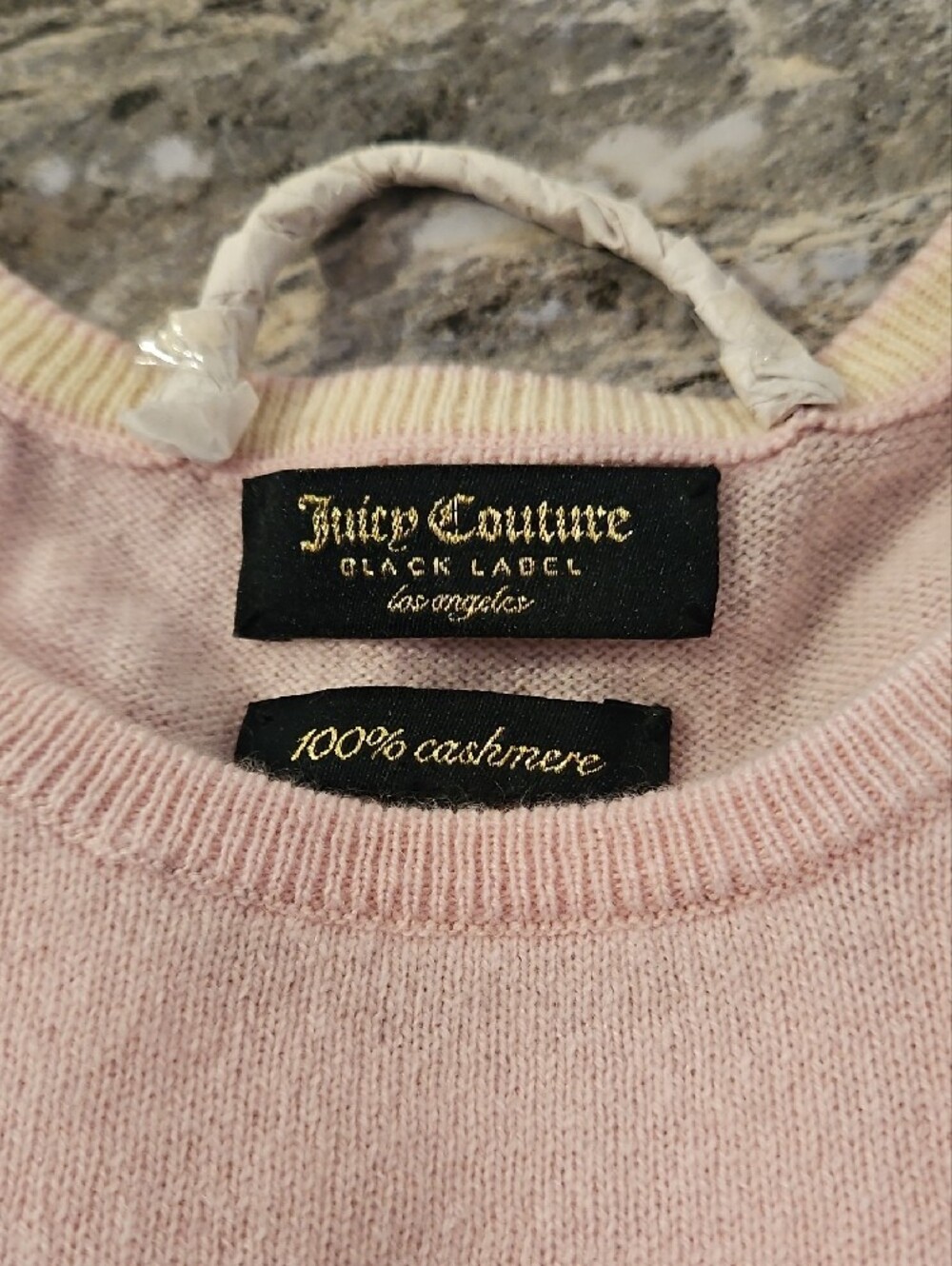 Juicy Couture Light Pink Swarovski Cashmere Sweater - Picture 2 of 6